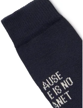 Calcetines altos de hombre con logo bordado trasero - Ecoalf - FashionsVida