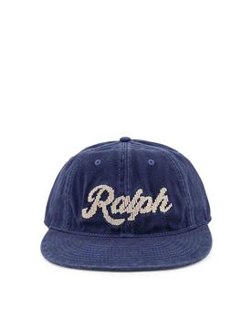 Cappello In Denim Con Logo Frontale