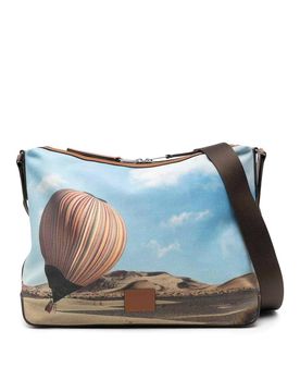 Borsa a tracolla con stampa mongolfiere
