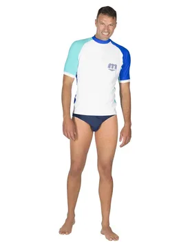 Rash Guard Manches Courtes Shield Rasguard T-shirt White 3XL - Mares Aquazone - FashionsVida