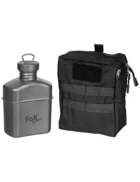 Trinkflasche Titan 1 L mit Tasche Default Title adult
