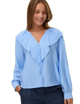 Chemise à Manches Longues Kaja Vista Blue / Stripes Sandra M