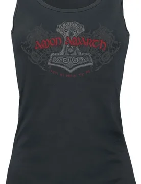 Top - Hammer - L - für Damen - Größe L - schwarz - EMP exklusives Merchandise! - Frauen - female - Amon Amarth - FashionsVida