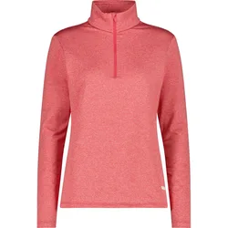 Felpa Con Mezza Zip 3l3826 Dark Corallo Melange XS