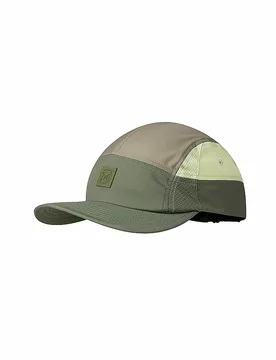 Kappe Run Cap 5-Panel olive L/XL B - Buff - FashionsVida