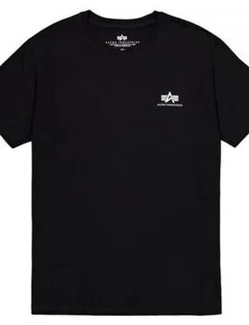 T-Shirt Ss128507mc-03 Black It S;It L Male - Alpha industries - FashionsVida