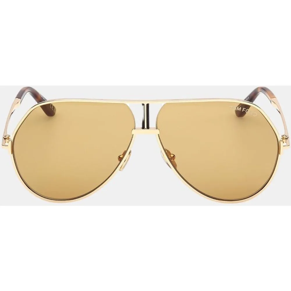 Gafa de sol de hombre cuadrada en metal - Tom Ford - FashionsVida
