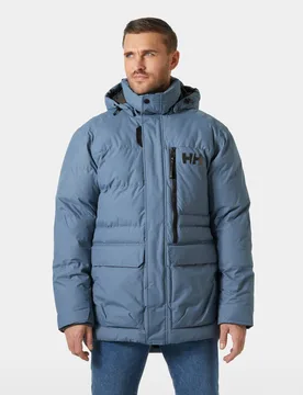 Men's Tromsoe Hooded Winter Jacket Navy M - Washed Navy Blue - Male - Helly Hansen - FashionsVida