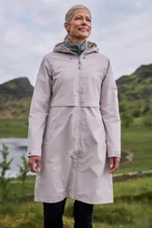 Hilltop Womens Extra Long Waterproof Jacket - Beige - Beige - Size: 24