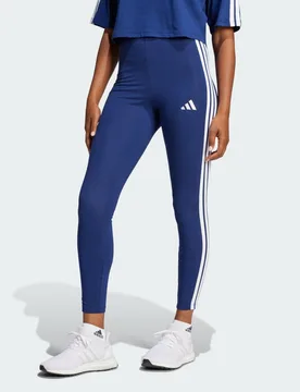 Leggings Essentials 3-Stripes Cotton XL Dark Blue / White - Adidas - FashionsVida