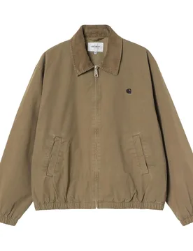 Madison Ripstop Jacket Dark Beech / Black / Garment Dyed L Herren - Carhartt WIP - FashionsVida