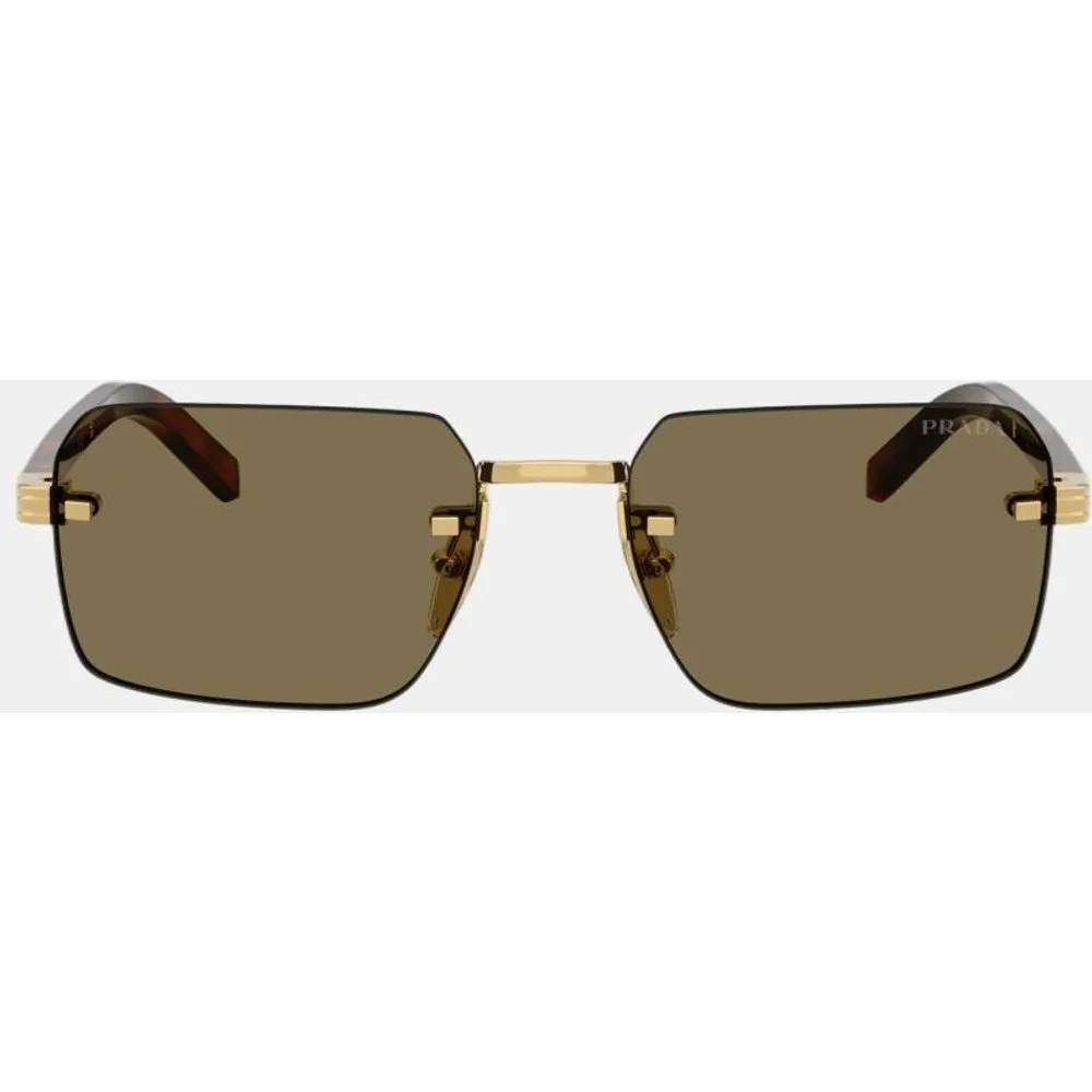 Gafas de sol PR D55S de hombre rectangular en metal - Prada - FashionsVida