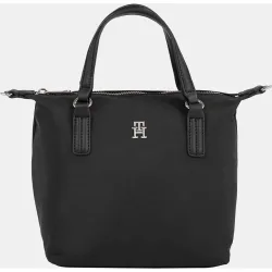 Tote pequeño de tejido reciclado en con logo TH y cremallera