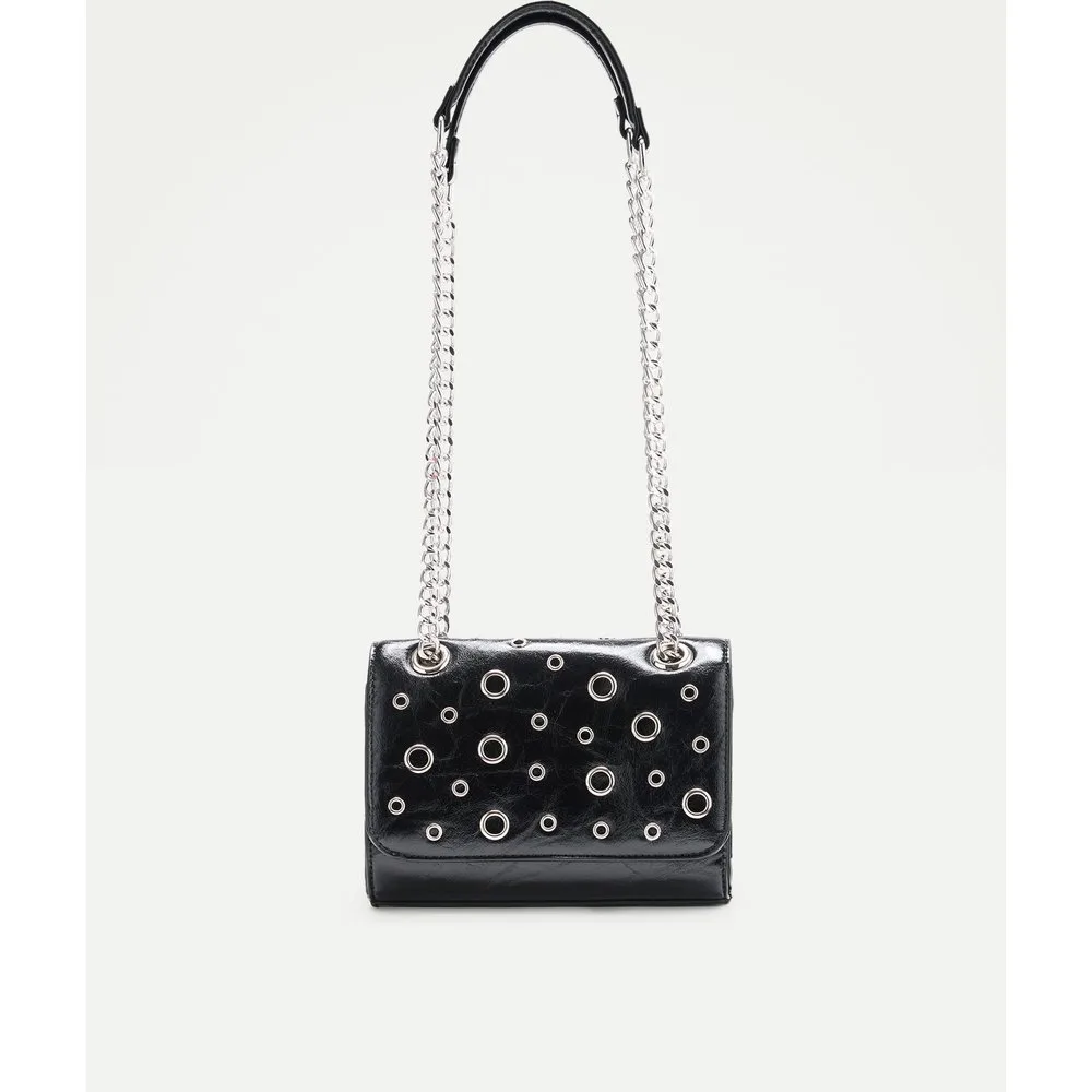 Bolso shopper con hoyados y cadenas - Tintoretto - FashionsVida