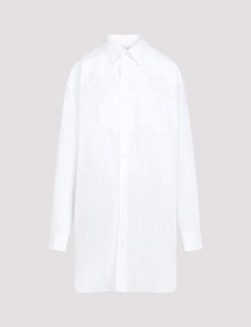 Cotton-poplin Mini Shirtdress