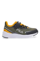 Sneakers verdi con dettagli gialli e strap FFK0076 32