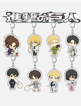 Attack On Titan Anime Acrylic Related Products Fun Keychain Bag Charms Pendant Creative Keyring Fans Collection Gift Jewelry - Aliexpress - FashionsVida