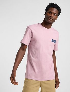Workwear Relaxed Graphic Tee Soft Mauve Größe M male