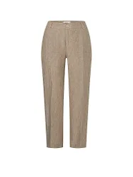 Pantalones de lino 7/8 Nora beige 44