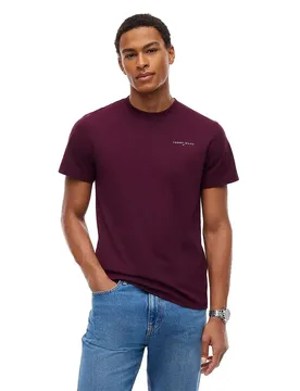 Maglietta A Maniche Corte Linear Chest Slim Fit Calypso Berry S