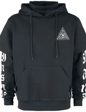 Gothic Kapuzenpullover - Insane Hood - S bis XXL - für Männer - Größe S - schwarz - Männer - male - Chemical Black - FashionsVida