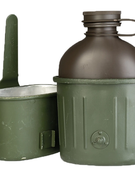 Bundeswehr Feldflasche Kunststoff 3-teilig gebraucht Default Title adult