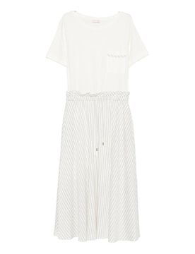 Liu Jo Abito midi con gonna a righe