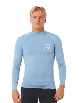 Rash Guard Manches Longues Streamline Upf Faded Denim XL - Rip curl - FashionsVida