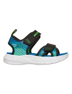 Sandali neri sportivi leggeri Microspec-Splash 25 - Skechers - FashionsVida