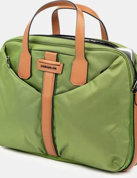 Portadocumentos de hombre grande con detalles en piel - Scharlau - FashionsVida