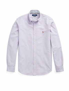 POLO Hemd Custom Fit lila M herren