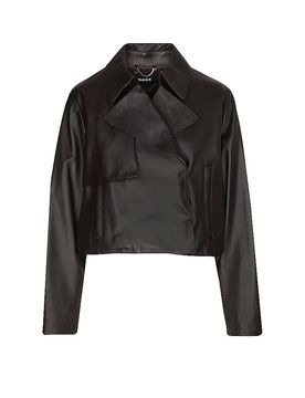 Chaqueta de cuero SARCAE marrón 44