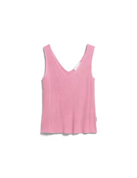 S LINEN BLEND KNIT TOP female