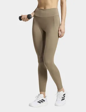 Womens Leggings Lunghi Da Allenamento Optime - Beige, beige beige Donna taglia L - Adidas - FashionsVida