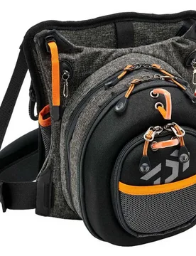 Daiwa Chest Waist Pack Grey / Orange One Size unisex - Daïwa - FashionsVida