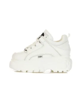 Scarpa Bassa Donna Classic White Cow Leather - Buffalo - FashionsVida