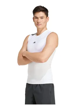 T-shirt Sans Manches Techfit Compression Training White M