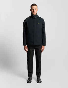 Mens Hunting Jacket - Z271 Dark Navy - Black Cotton - Size 2xl - Lyle & Scott - FashionsVida