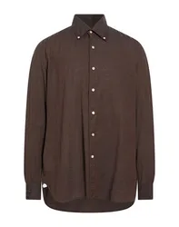 Hemd Herren Dunkelbraun L,M,S,XL,XXL Herren