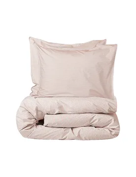 Perkal Bettwäsche 70x90cm/140x200cm Peach-Ecru koralle baby - SUITE702 - FashionsVida