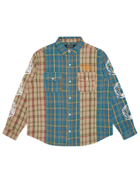 Panelled Check Shirt - Multi Check