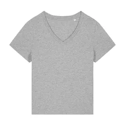 Organic Cotton Grey V-Neck T-Shirt