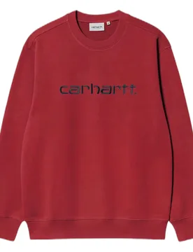 Felpa carhartt sweat - scarlet / graphite - CARHARTT WIP - FashionsVida