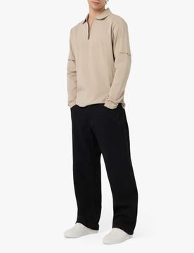 Men's Bookish Fad Double-Sleeve Polo Top