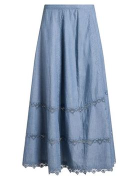 Midi-Rock Damen Taubenblau 38 Damen