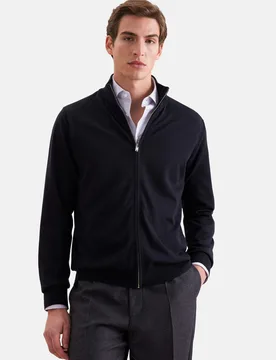 Regular Cardigan Uni Blau S - Seidensticker - FashionsVida