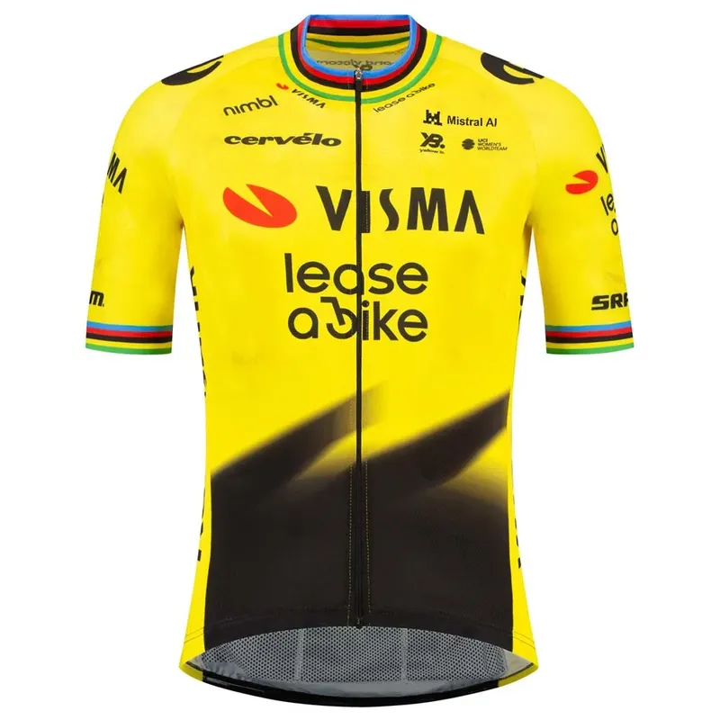 Maillot à Manches Courtes Team Visma Lase A Bike Replica Former World Campion 2026