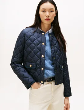 G/BUTTON QUILTED REG LADY JACKET female