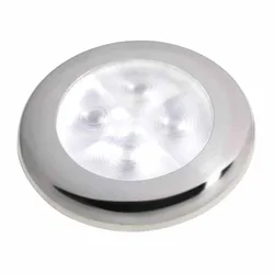 Slim Line Round Courtesy Red Led Light 12v Black One Size unisex