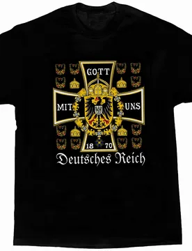 Deutsches Reich 1870 Prussian Battle Flag T-Shirt 100% Cotton O-Neck Summer Short Sleeve Casual Mens T-shirt Size S-3XL - Aliexpress - FashionsVida